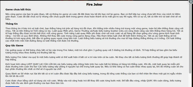 Fire Joker Tại BomWin Trò Chơi Slot Đầy Lửa Với Phần Thưởng Cực Khủng