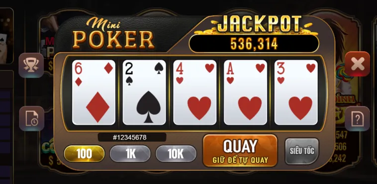 Trải Nghiệm Đỉnh Cao Slot Game Mini Poker Tại BomWin Với Giải Thưởng Lớn
