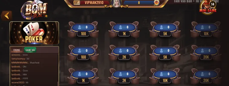 Poker Tại BomWin Sân Chơi Đấu Trí Đẳng Cấp Nhất Cho Các Cao Thủ