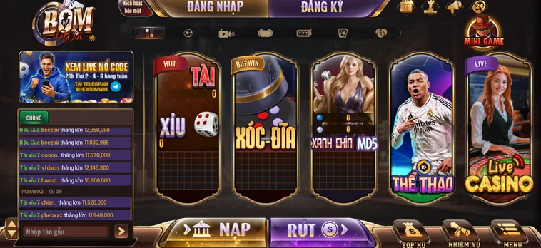 BomWin - Cổng Game Bom Win - Link Vào Mới Nhất Không Bị Chặn